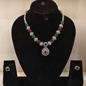 Diamond CZ Necklace Set