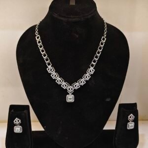 Kritika Sparkling Diamond CZ Necklace Set