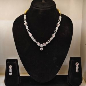 Diamond CZ Necklace Short